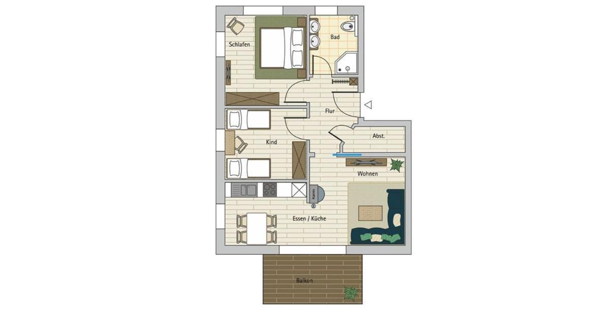 Kuhnle-Tours Ferienwohnung Rechlin Habitación foto